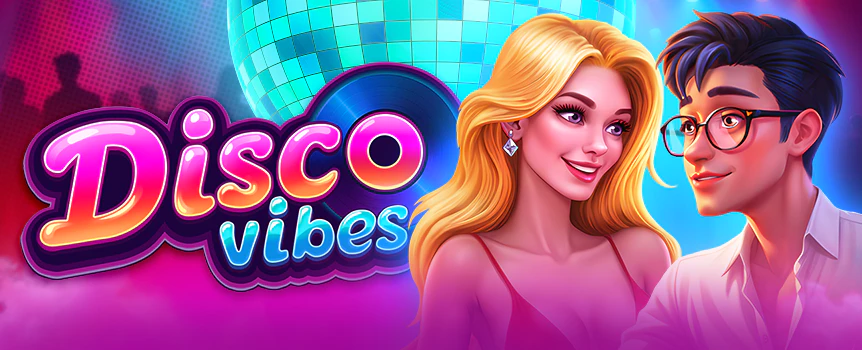 Crank up the groove with Disco Vibes at Joe Fortune! Expanding Wilds, Respins, and a jaw-dropping 15,000x Max. Win are waiting on the dance floor.